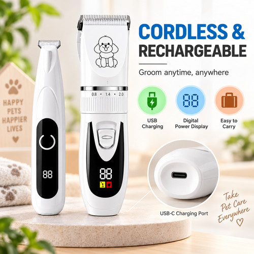 Smartme dog grooming - dog, clippers